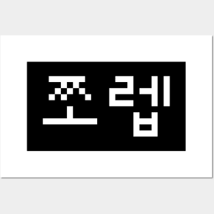 Korean Newb 쪼렙 Jjoleb | Hangul Language Posters and Art